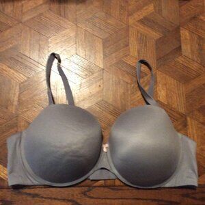 Torrid Size 46D Gray Shimmer Shaping Demi Bra Padded Underwire 46 D